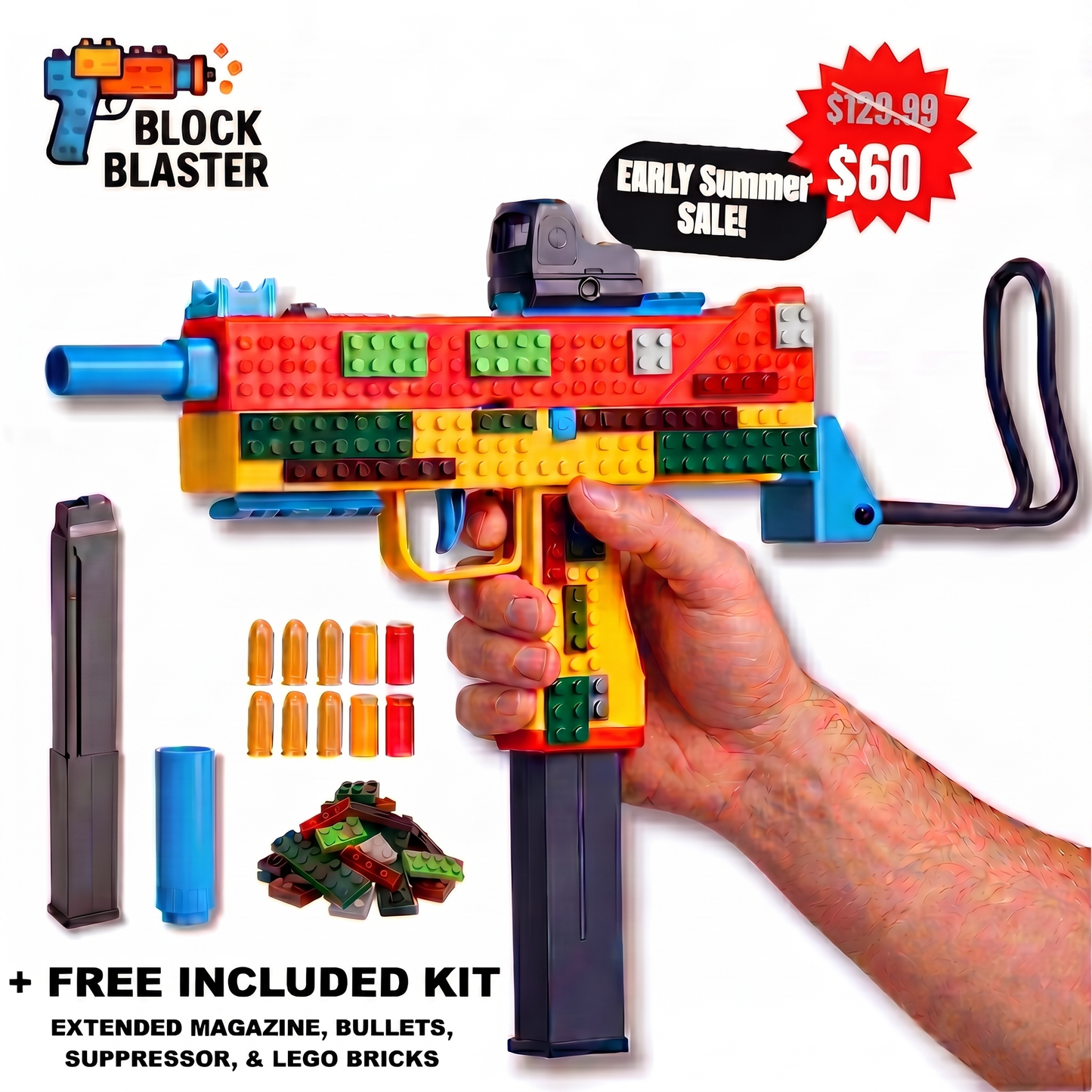 BlockBlaster v2 Tactical DIY Uzi